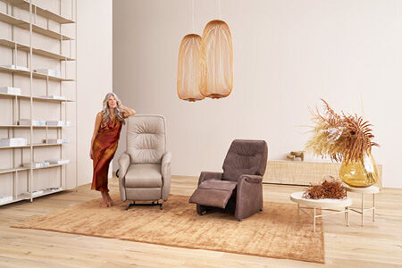 Fauteuil high-tech au look classique